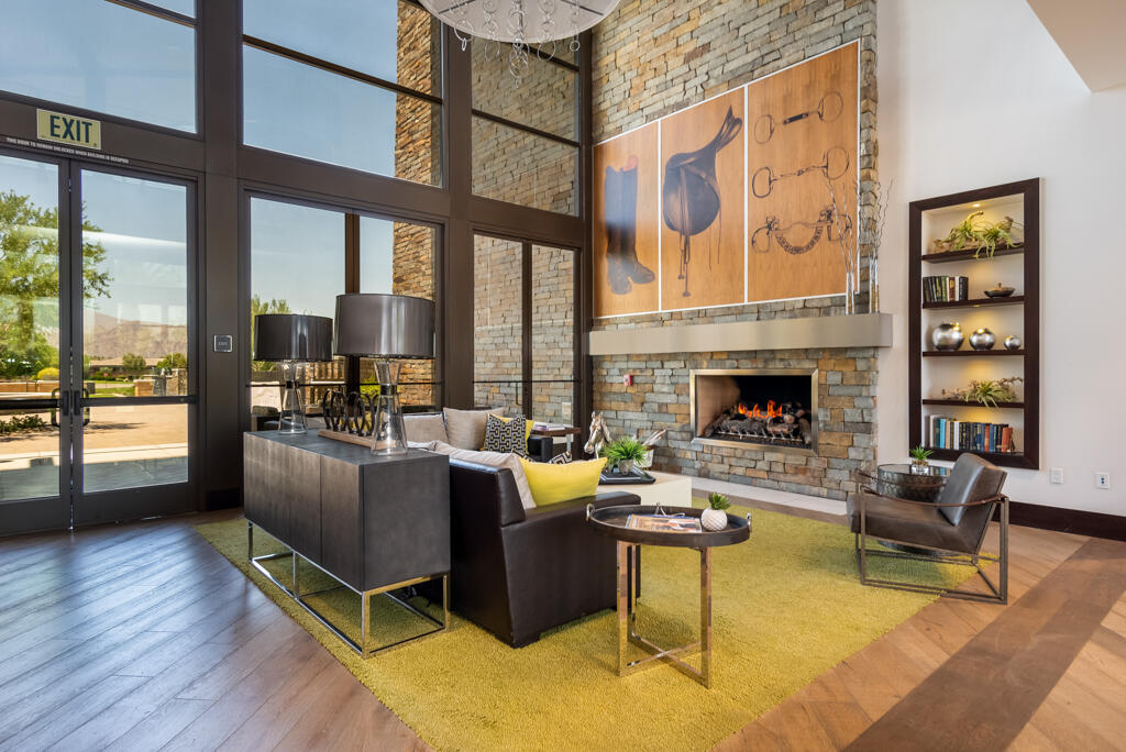 50715 Monterey Cyn Drive Indio, CA 92201 - Photo 43 of 43 a living room with furniture and a fireplace