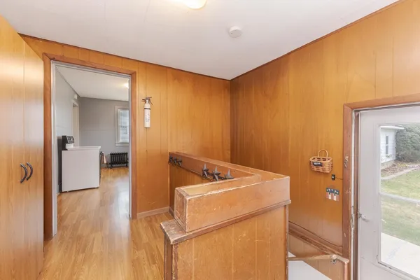 a room with storage and utility