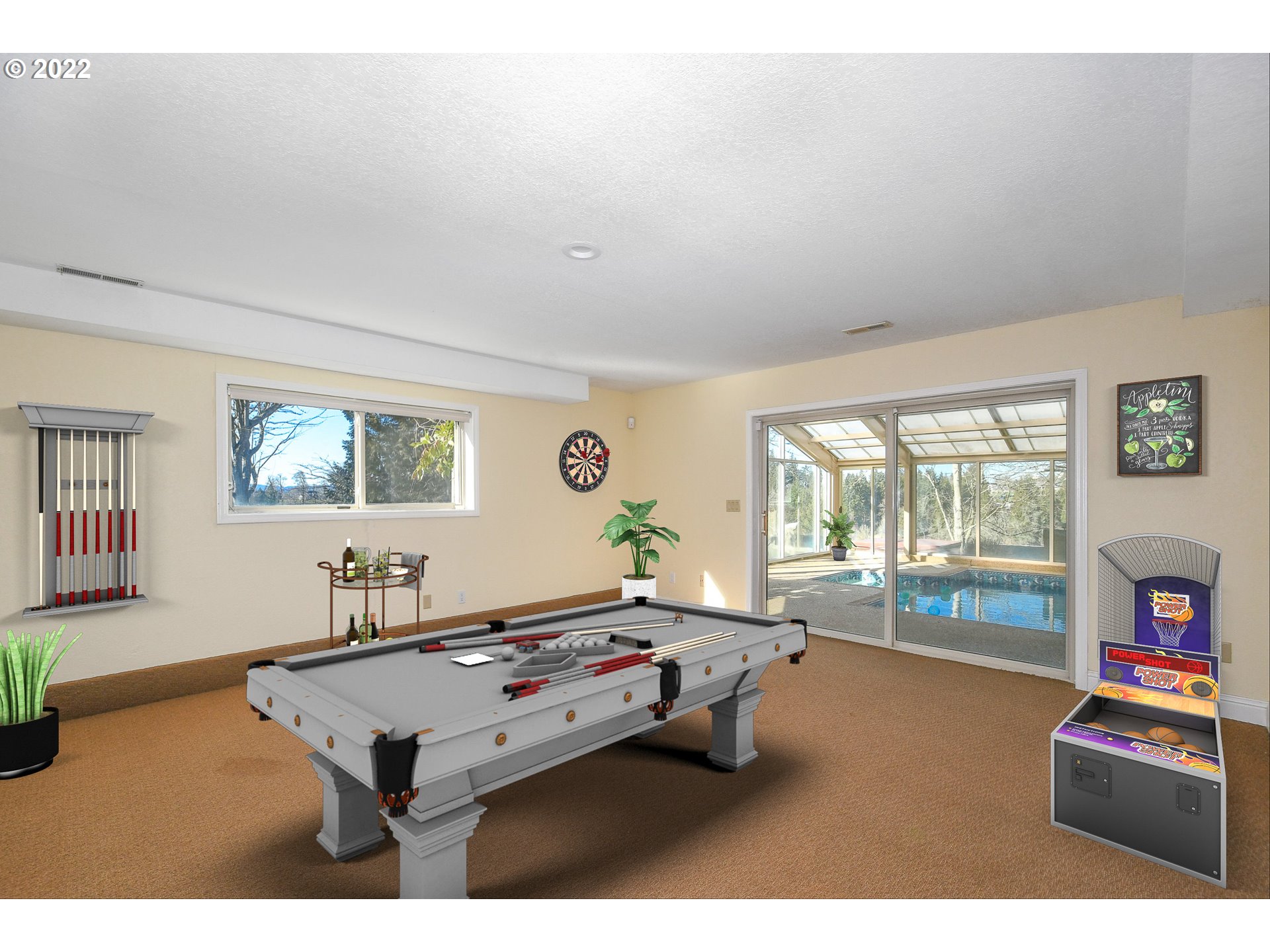 18604 Northwest 64th Avenue Ridgefield, WA 98642 - Photo 24 of 32 a living room with furniture and a flat screen tv