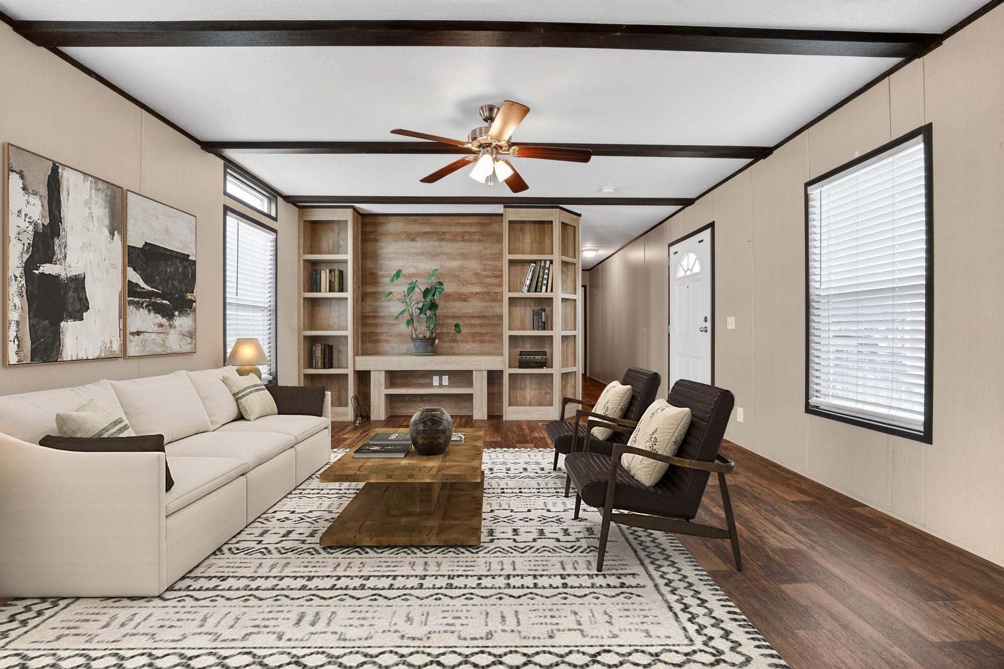 16 4th Street Maxwell, TX 78656 - Photo 13 of 35 a living room with furniture and a large window