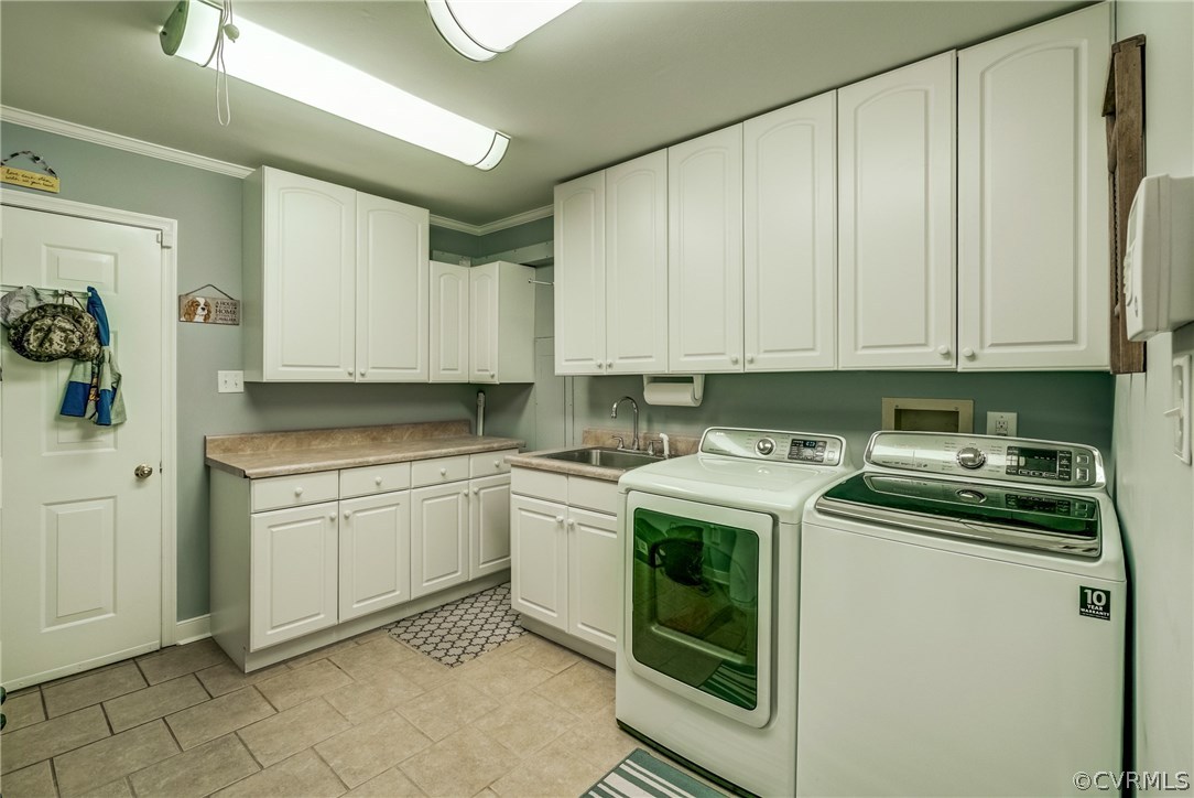 3901 Cheyenne Road Richmond, VA 23235 - Photo 22 of 49 a kitchen with a stove white cabinets and a sink