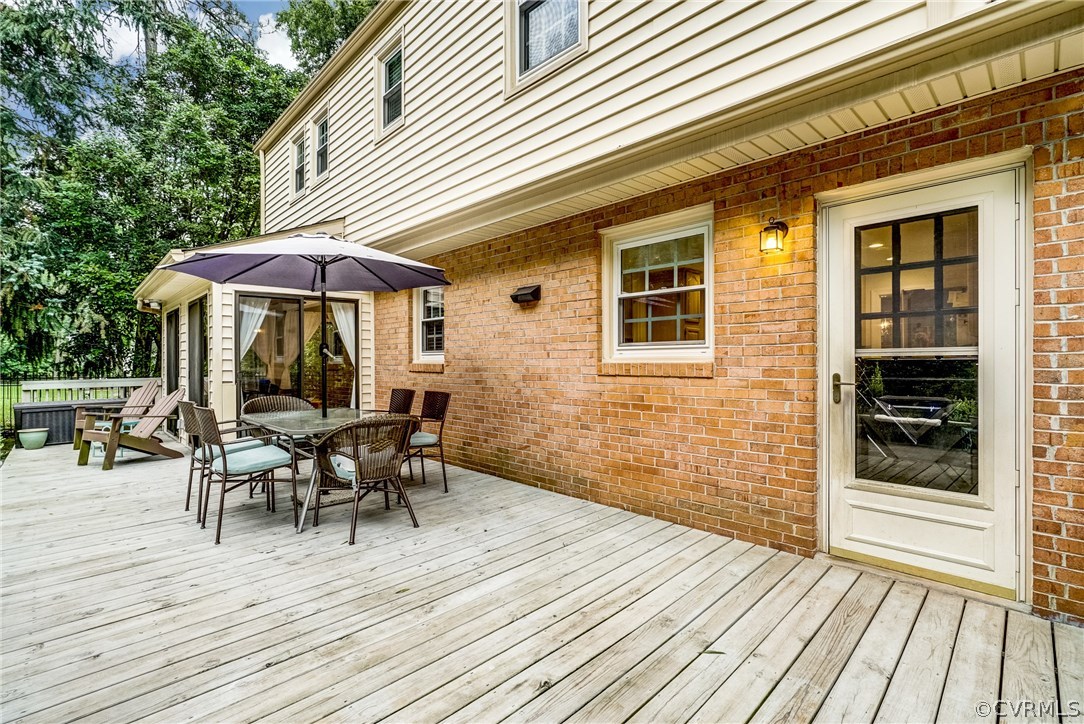 3901 Cheyenne Road Richmond, VA 23235 - Photo 40 of 49 a patio with wooden floor and outdoor seating