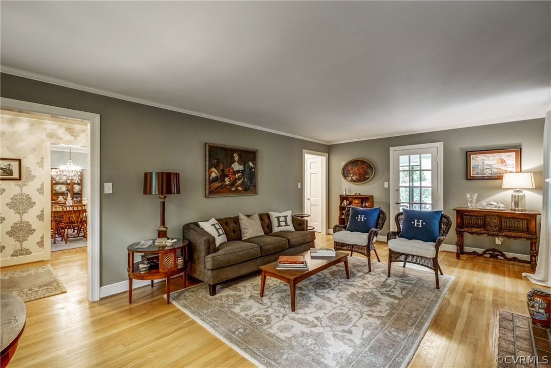 3901 Cheyenne Road Richmond, VA 23235 - Photo 6 of 49 a living room with furniture and wooden floor