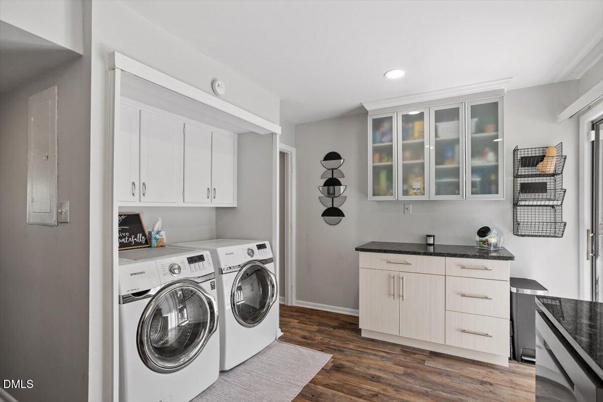 5045 Tall Pines Court Raleigh, NC 27609 - Photo 7 of 37 a utility room with sink dryer and washer