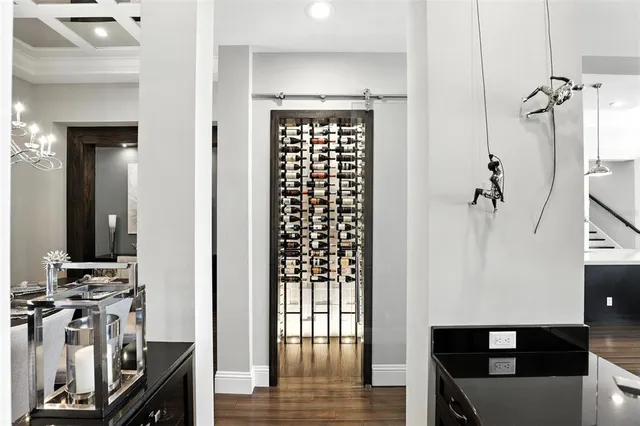 a view of a livingroom with furniture and windows