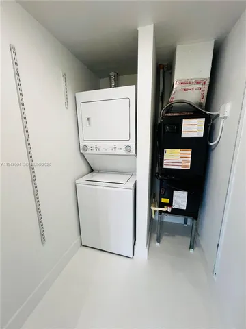 a balcony with trees