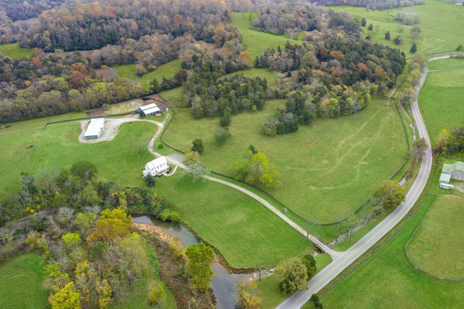 3350 Bailey Road Franklin, TN 37064 - Photo 3 of 37 an aerial view of a residential houses with outdoor space and trees all around