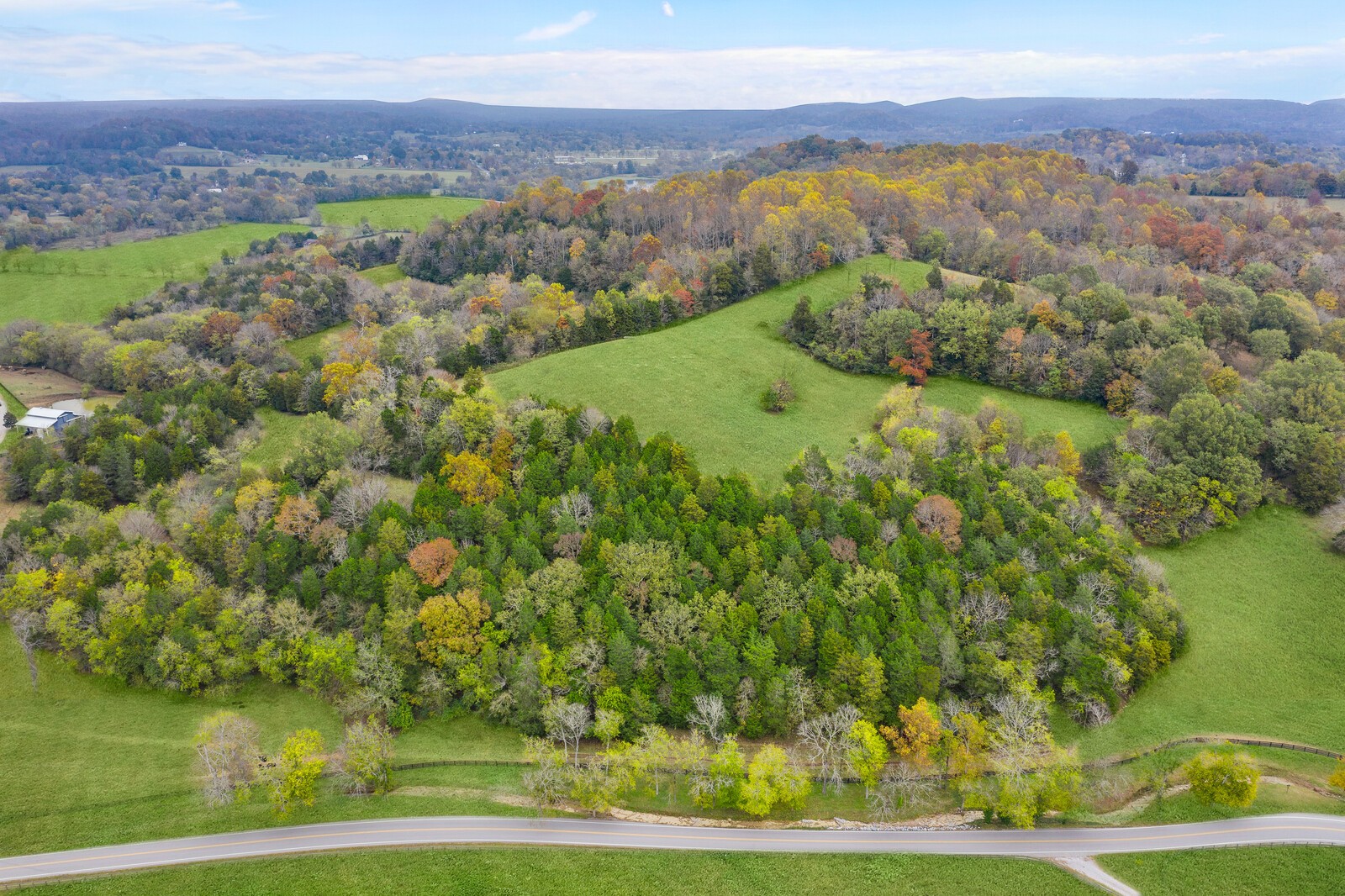 3350 Bailey Road Franklin, TN 37064 - Photo 28 of 37 a view of a lush green hillside and a houses