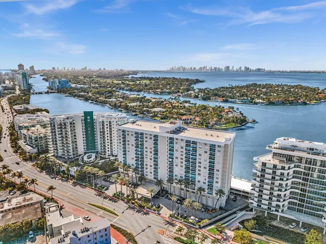 a view of a city with tall buildings