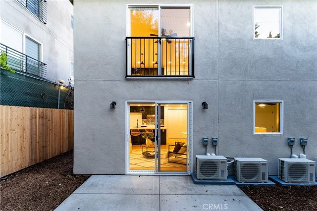 a view of outdoor seating space