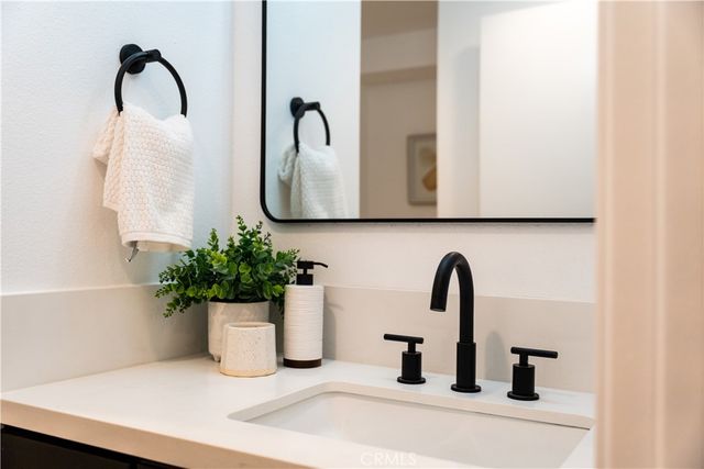 a close view of sink and tap