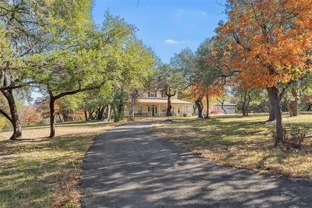 a view of a city with an outdoor space