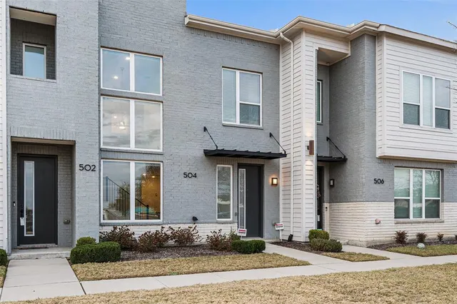 a front view of a house