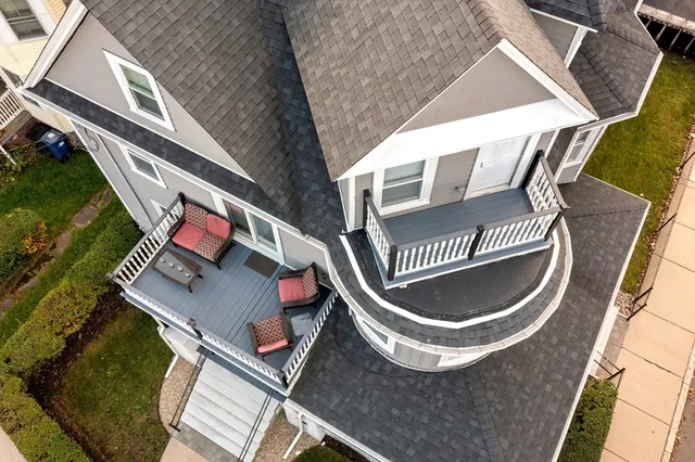 a picture of outdoor space with seating