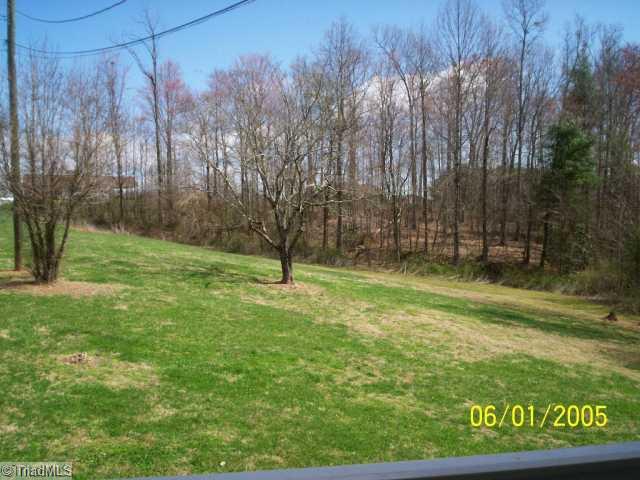 131 Lowe Road Mount Airy, NC 27030 - Photo 10 of 13 Yard/Garden. View of Front yard facing Pine Ridge Rd, and showing the 1.37 wooded lot being sold with home.