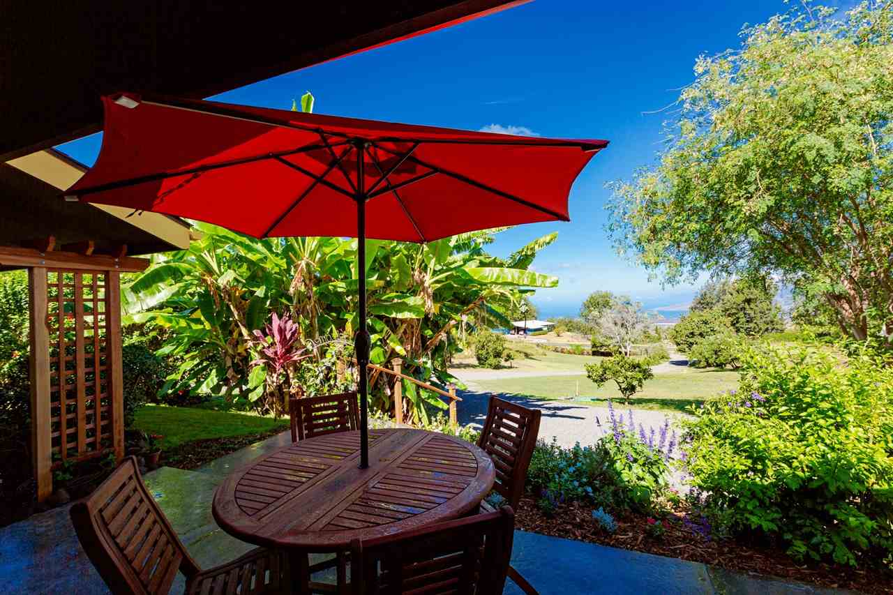 718 Holopuni Road Kula, HI 96790 - Photo 1 of 21 a view of swimming pool with a table and chairs under an umbrella