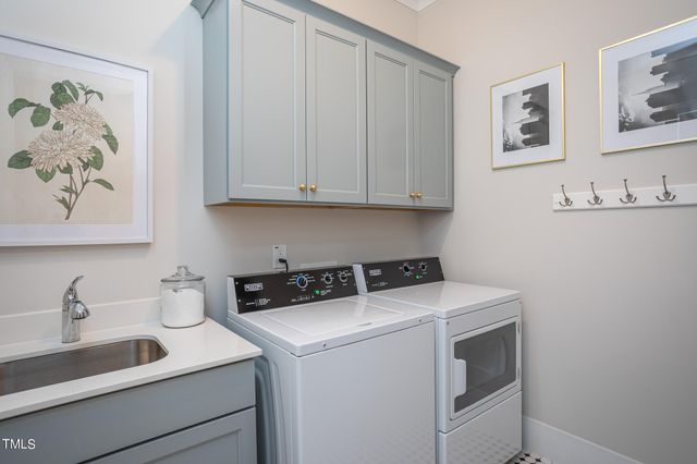 a view of cabinets and sink