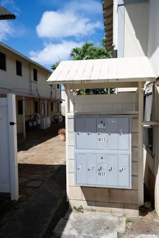 a view of a building with shower