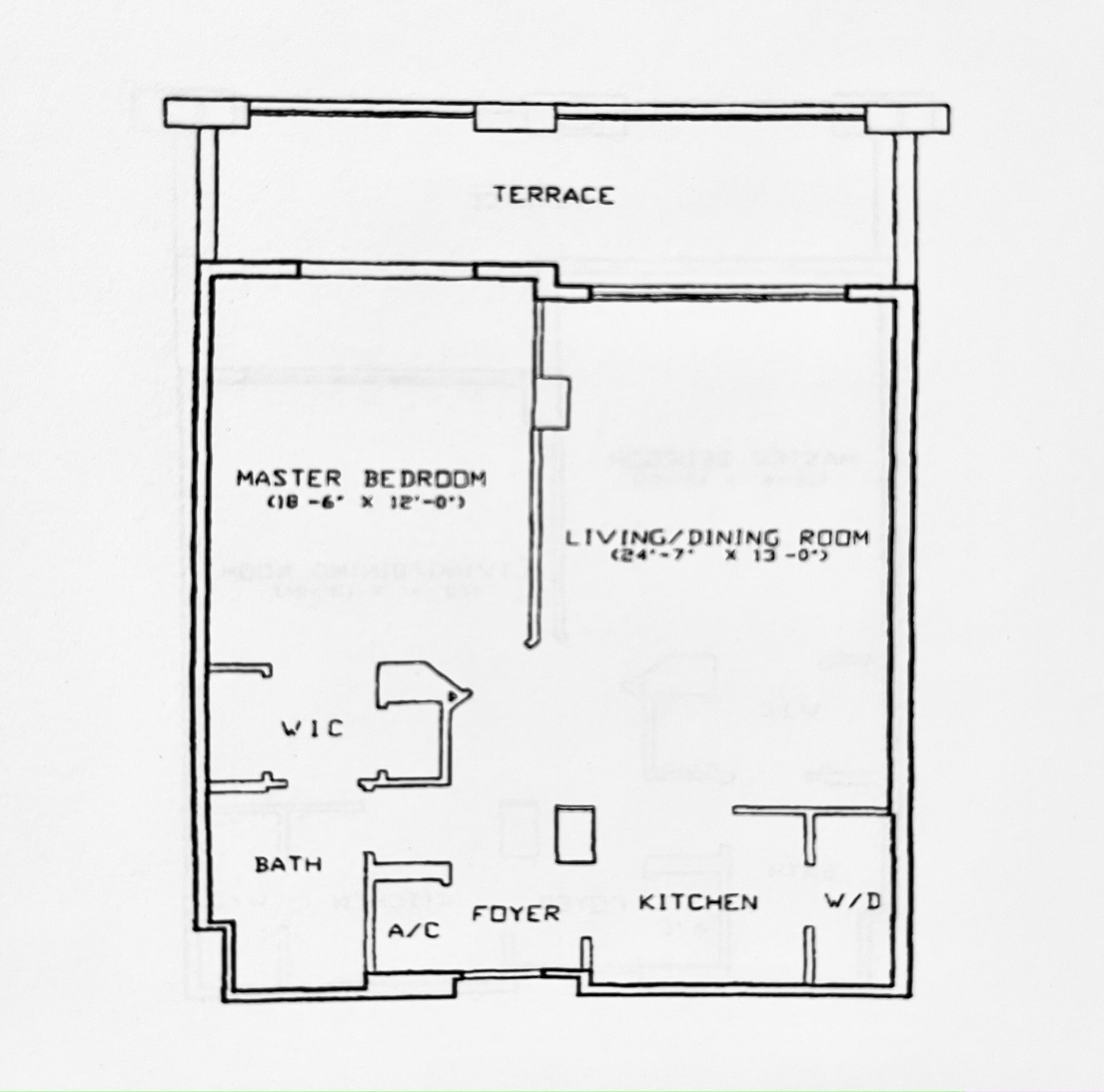 99 Southeast Mizner Boulevard, Unit 223 Boca Raton, FL 33432 - Photo 23 of 23 Floorpan