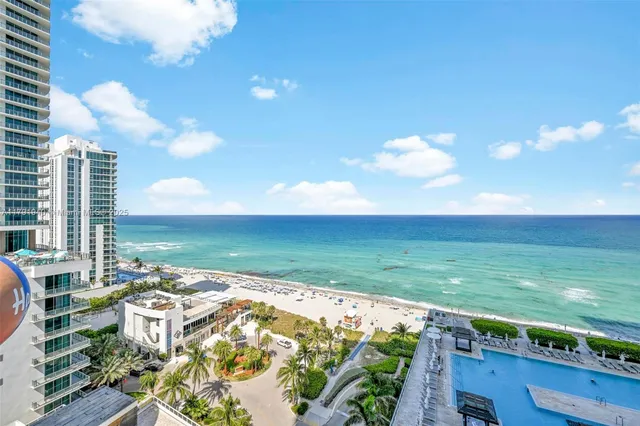 a view of an ocean from a balcony