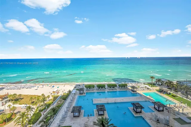 a view of a city and an ocean