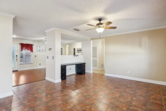 a view of an empty room