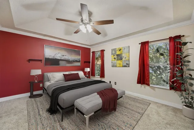 a bathroom with a granite countertop sink a toilet and a mirror