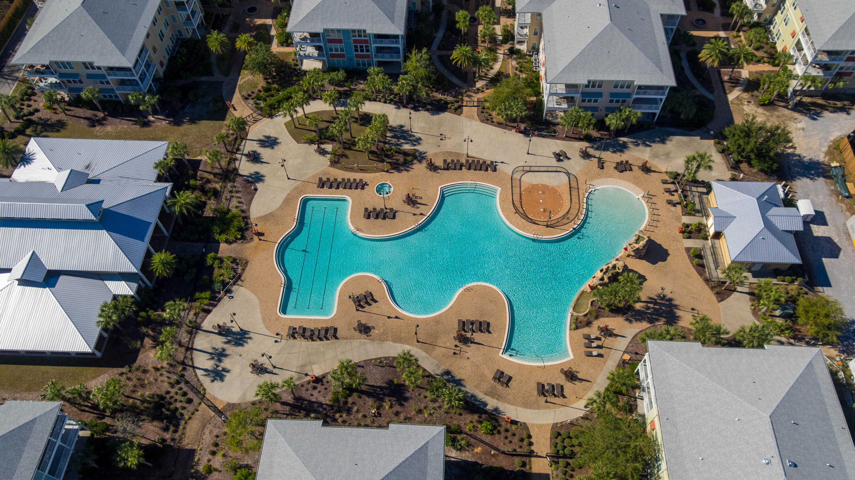 8700 Front Beach Road, Unit 1311 Panama City Beach, FL 32407 - Photo 5 of 65 an aerial view of multiple houses with outdoor space