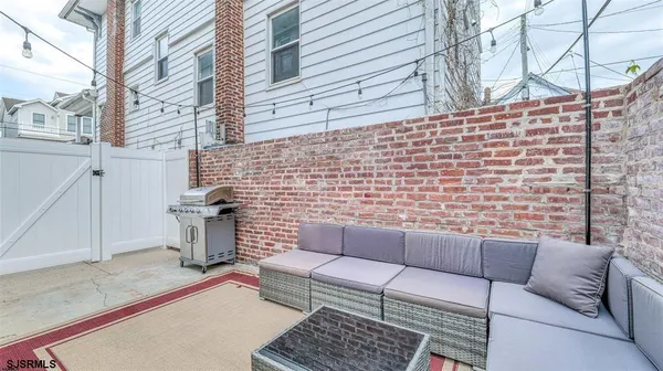 a outdoor living space with furniture