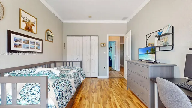 a bed room with a bed and a couch