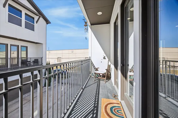 a view of a balcony