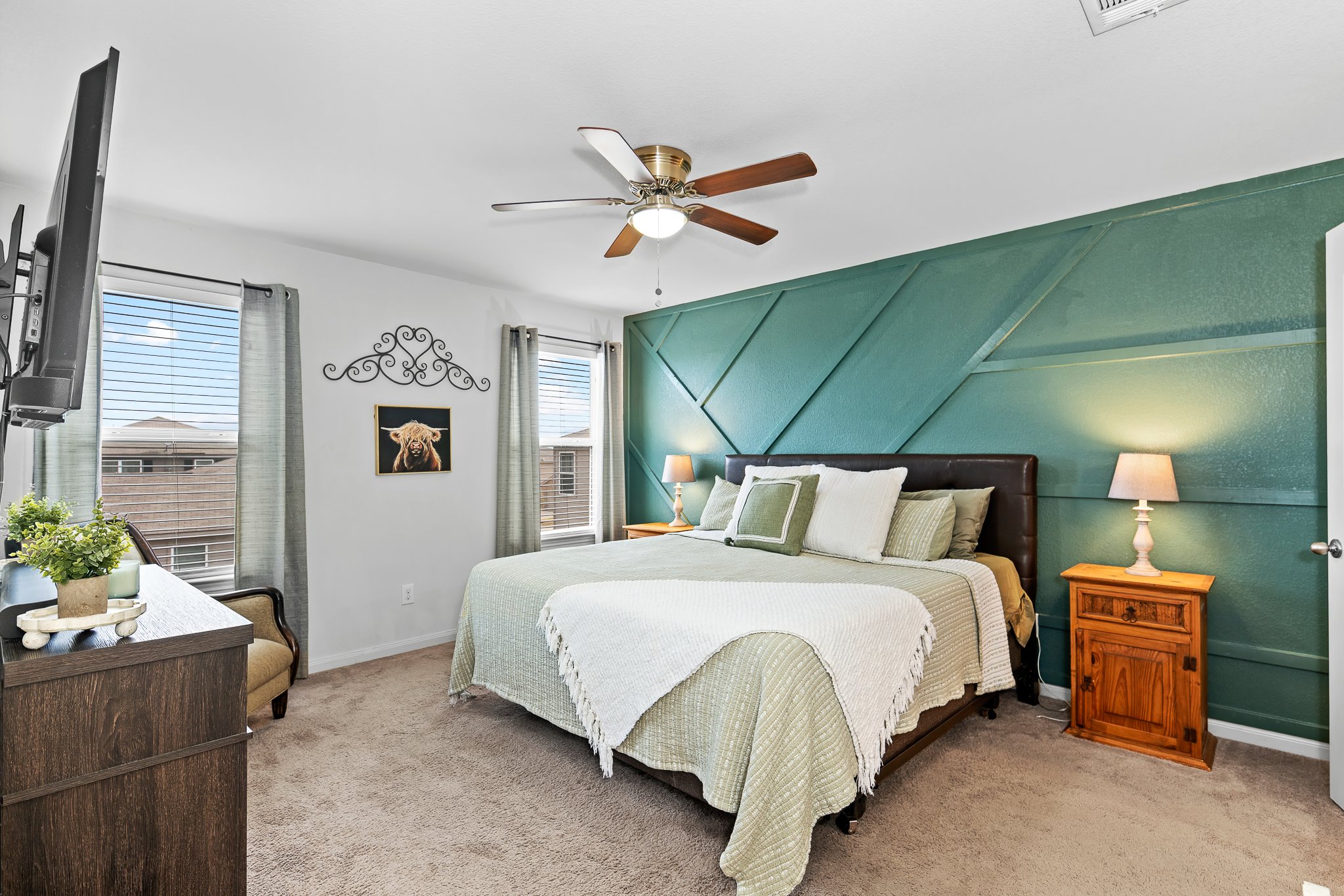 100 Wincliff Cove, Unit 13D Jarrell, TX 76537 - Photo 9 of 21 Primary bedroom with a custom made accent wall
Windows allow for natural lighting.