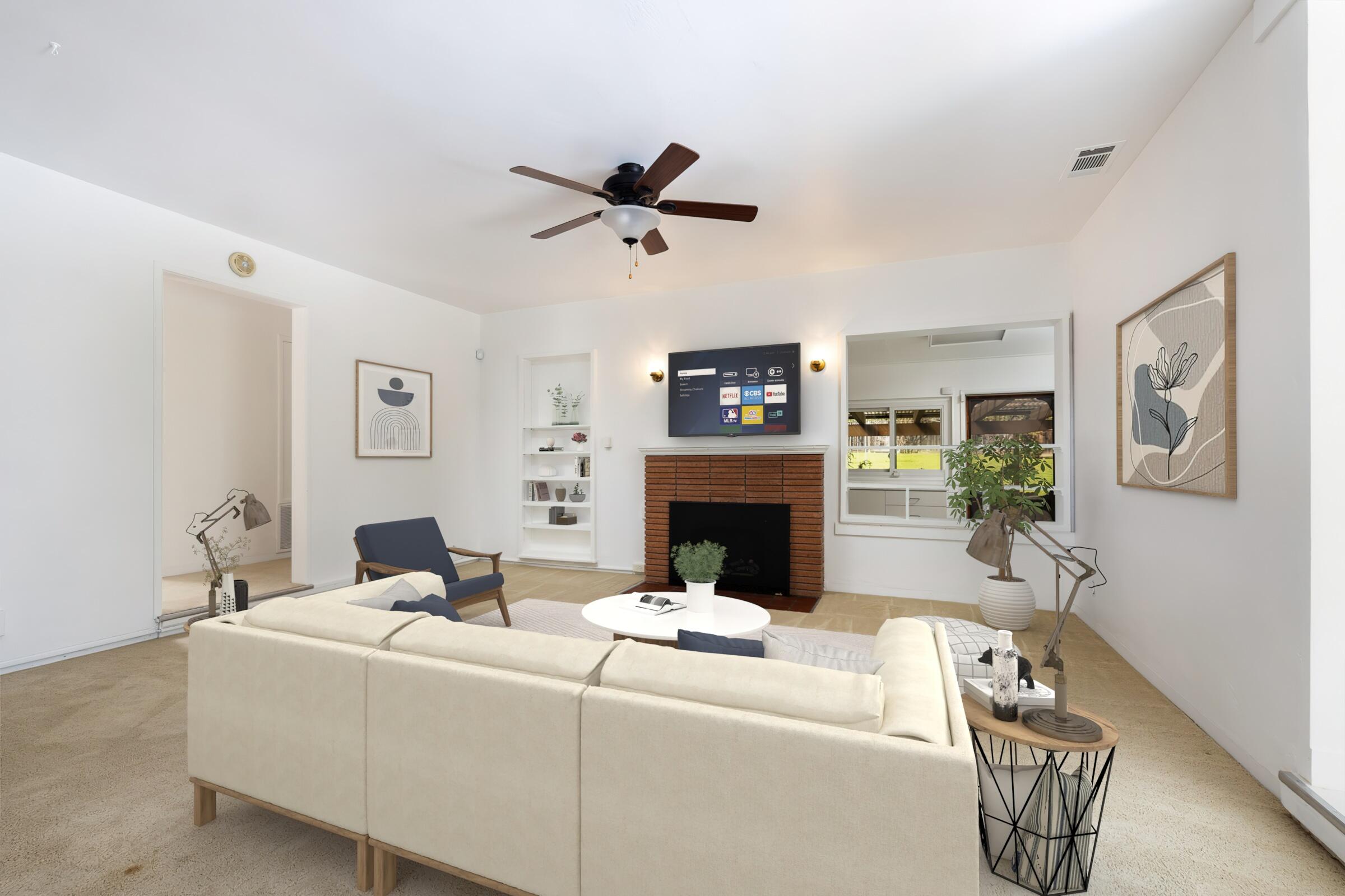 520 San Onofre Road Santa Barbara, CA 93105 - Photo 5 of 33 Living Room Virtually Staged