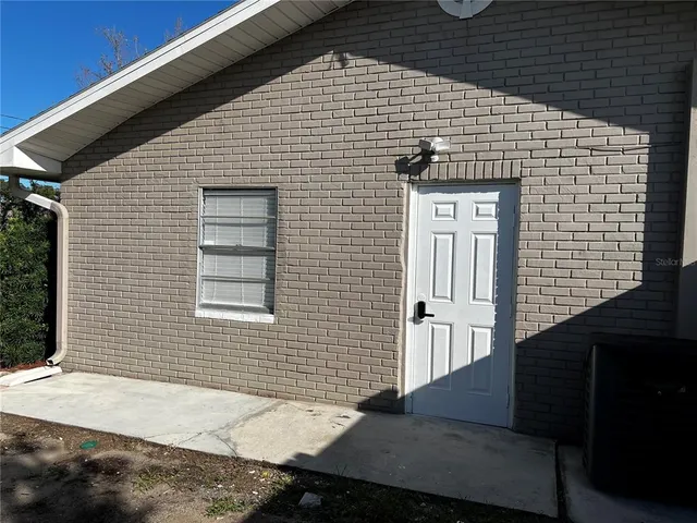 a front view of a house