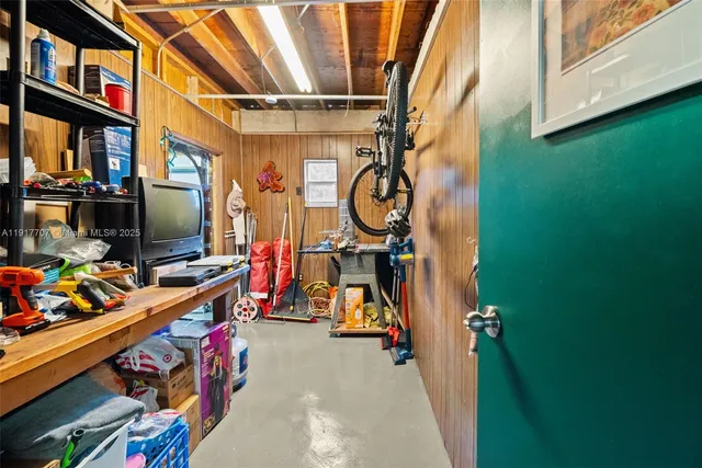 a view of storage and utility room