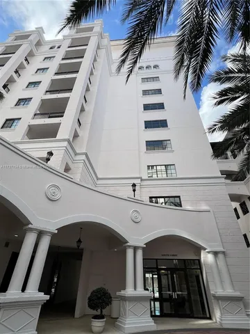 a view of a large building with many windows