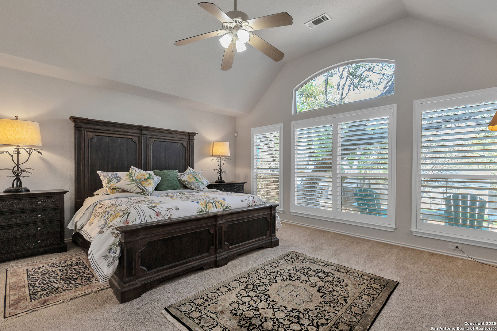 1735 Diamond Ridge San Antonio, TX 78248 - Photo 20 of 33 a bedroom with a bed and a large window