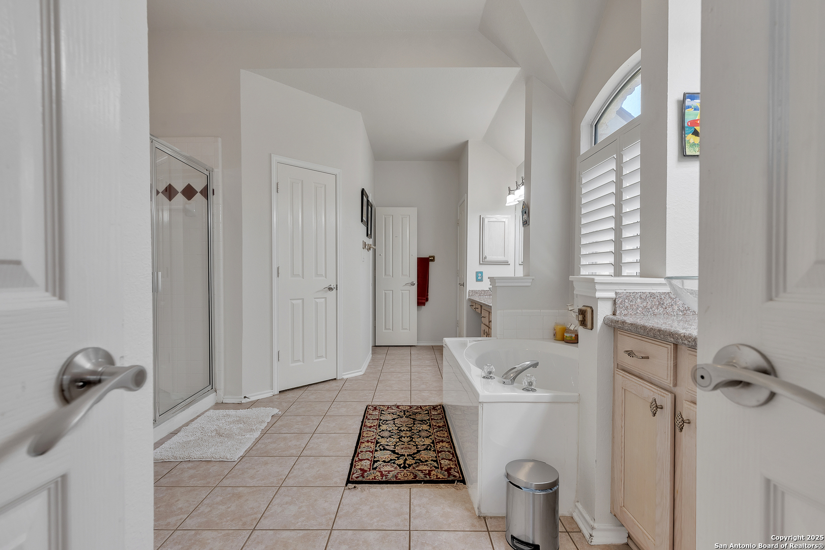 1735 Diamond Ridge San Antonio, TX 78248 - Photo 24 of 33 a bathroom with a sink a toilet and a shower
