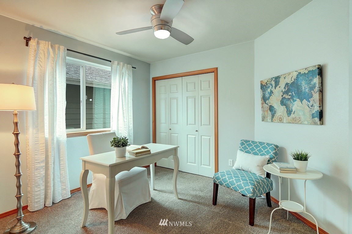 105 182nd Place Southwest, Unit B Bothell, WA 98012 - Photo 22 of 25 a view of a workspace with furniture and a window