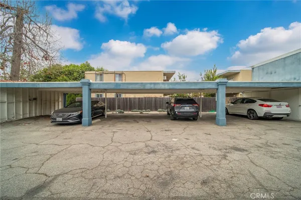 a car parked in front of a building