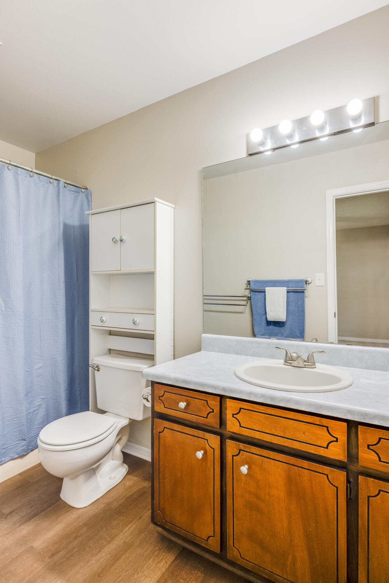 5892 Jack Stokes Road Baker, FL 32531 - Photo 23 of 49 a bathroom with a sink a toilet and shower