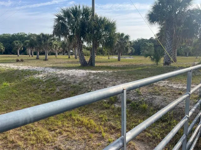 a view of outdoor space with deck and trees