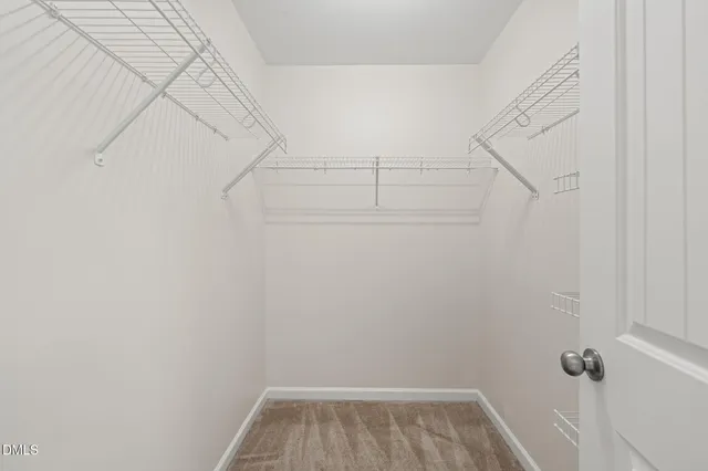 a view of small space with empty racks