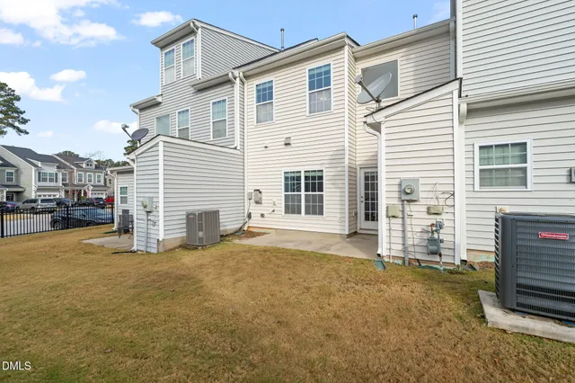 a view of a house with a patio