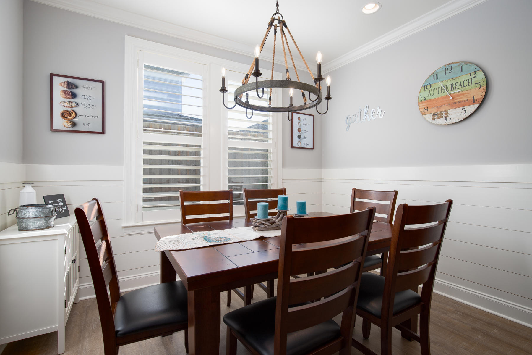 22 Roundwood Drive, Unit LOT 294 Watersound, FL 32461 - Photo 14 of 32 a view of a dining room with furniture window and wooden floor