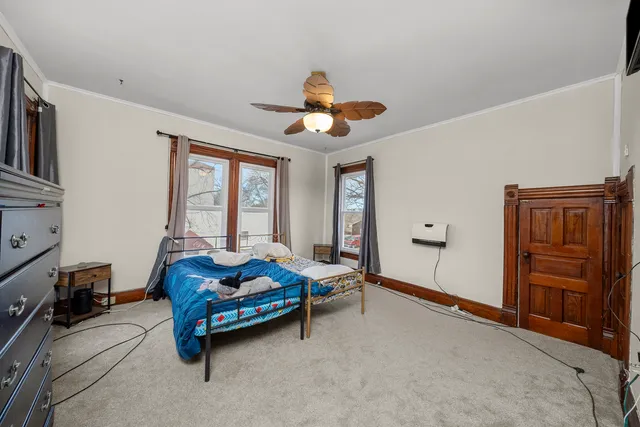 a living room with furniture and window