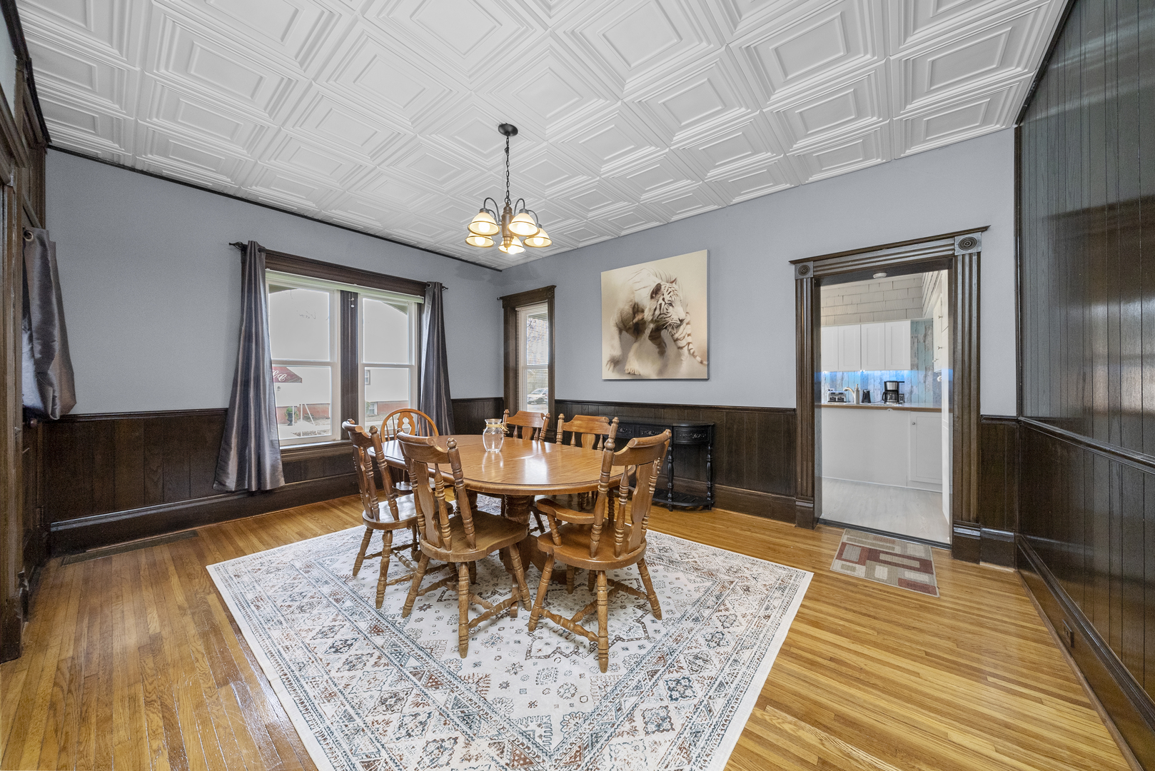 516 Catherine Street Ottawa, IL 61350 - Photo 10 of 38 a view of a dining room with furniture window and wooden floor