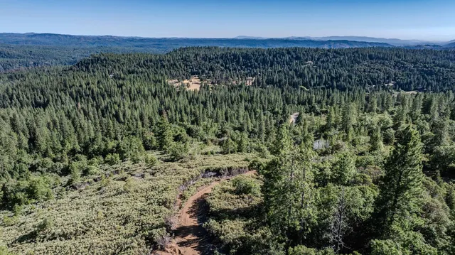 a view of a lake with a city
