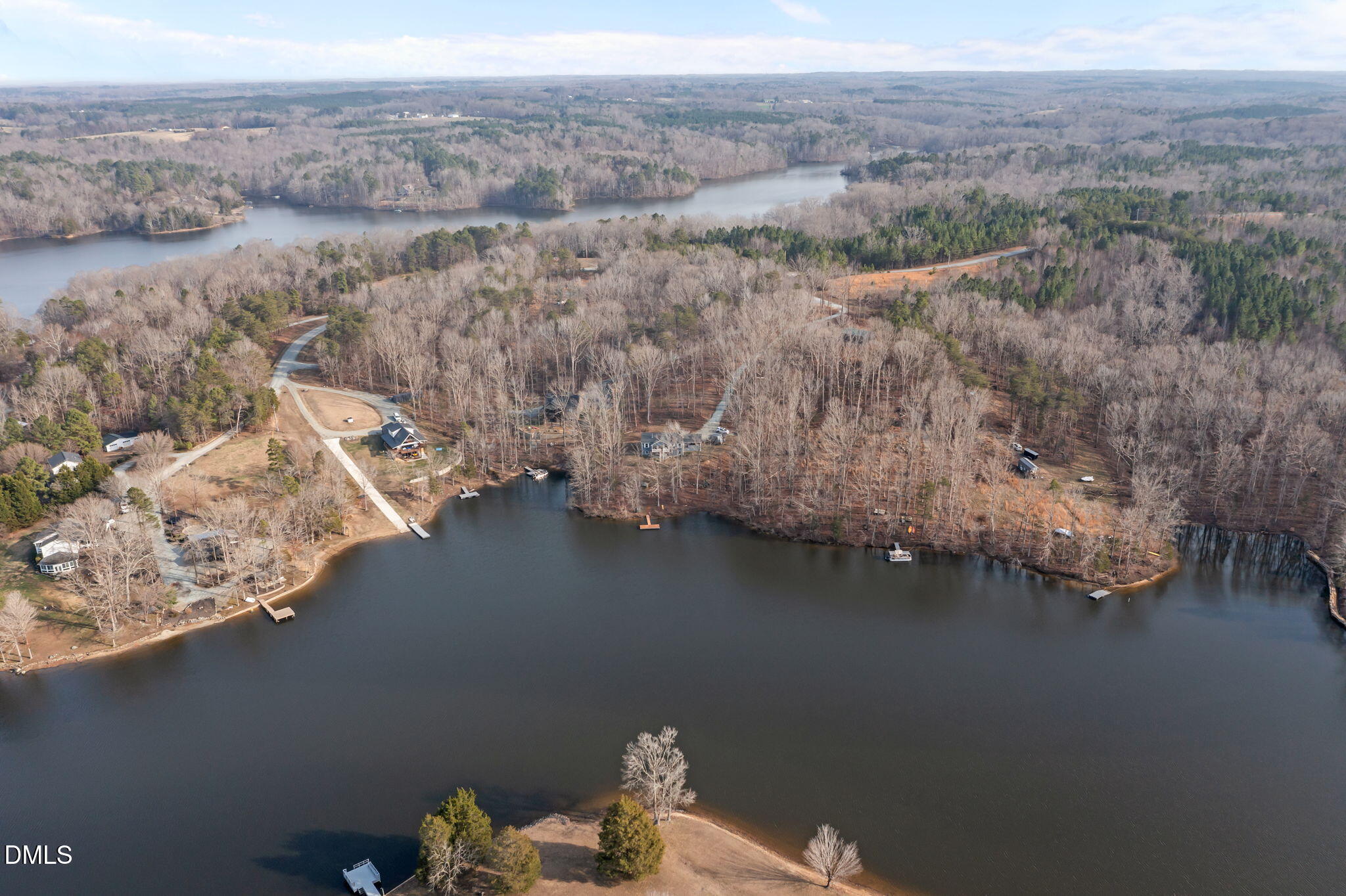 58 Lakefront Road Prospect Hill, NC 27314 - Photo 19 of 45 an aerial view of ocean and trees