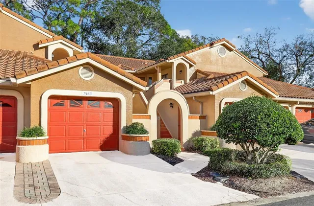 a front view of a house